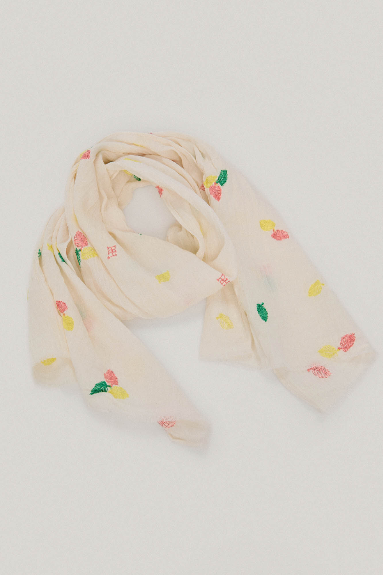 Chal franjas multicolor - Bege