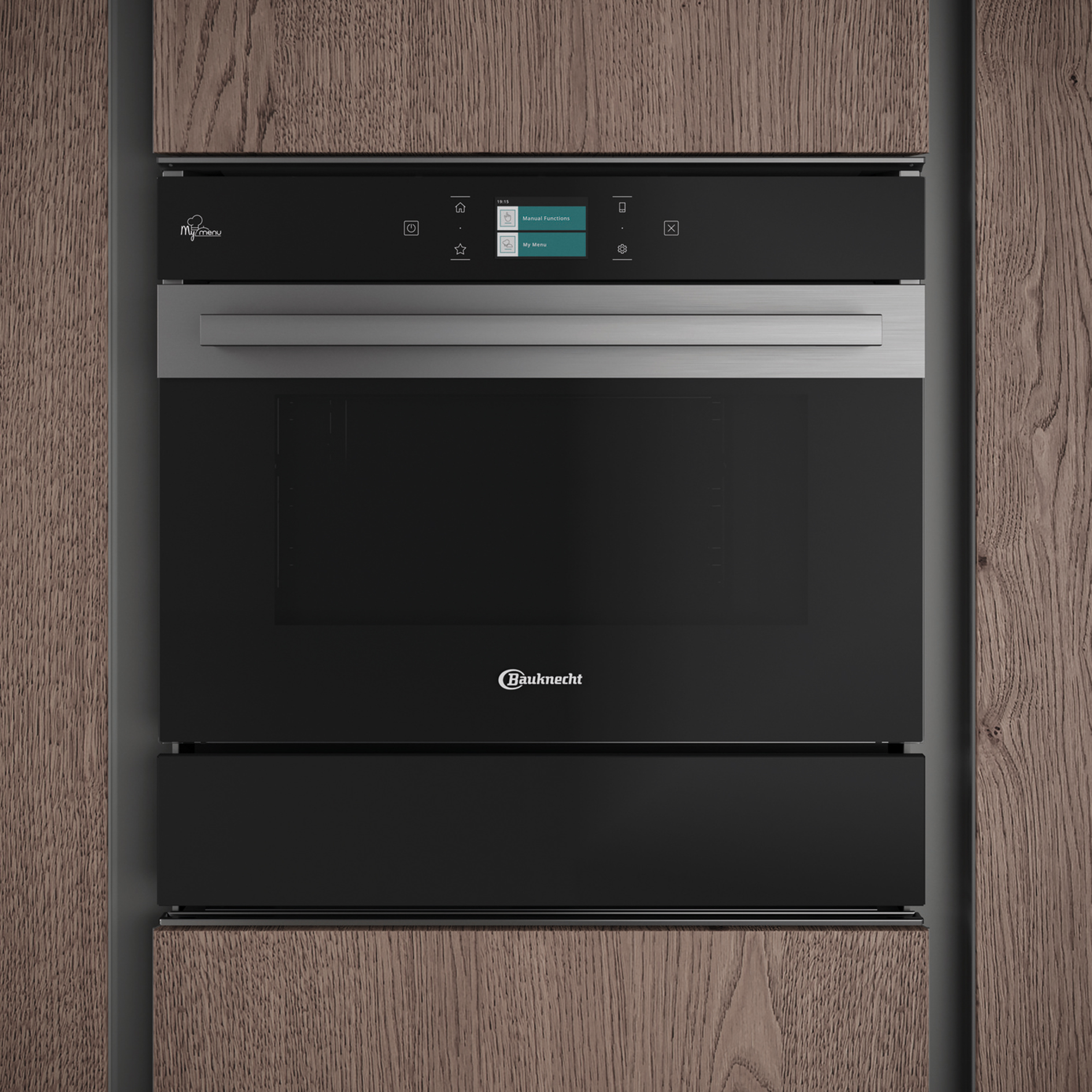BAUKNECHT Wärmeschublade WD 180 SW - Schwarzglas