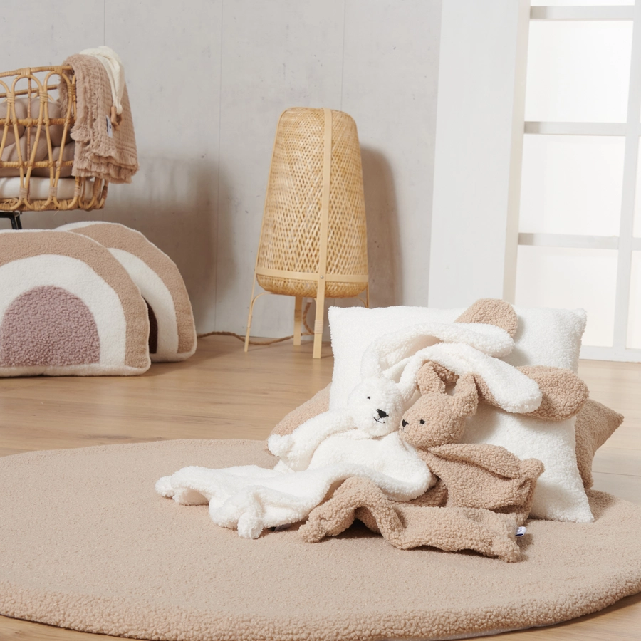 Nordic Coast Company Schnuffeltuch Hase Teddy beige