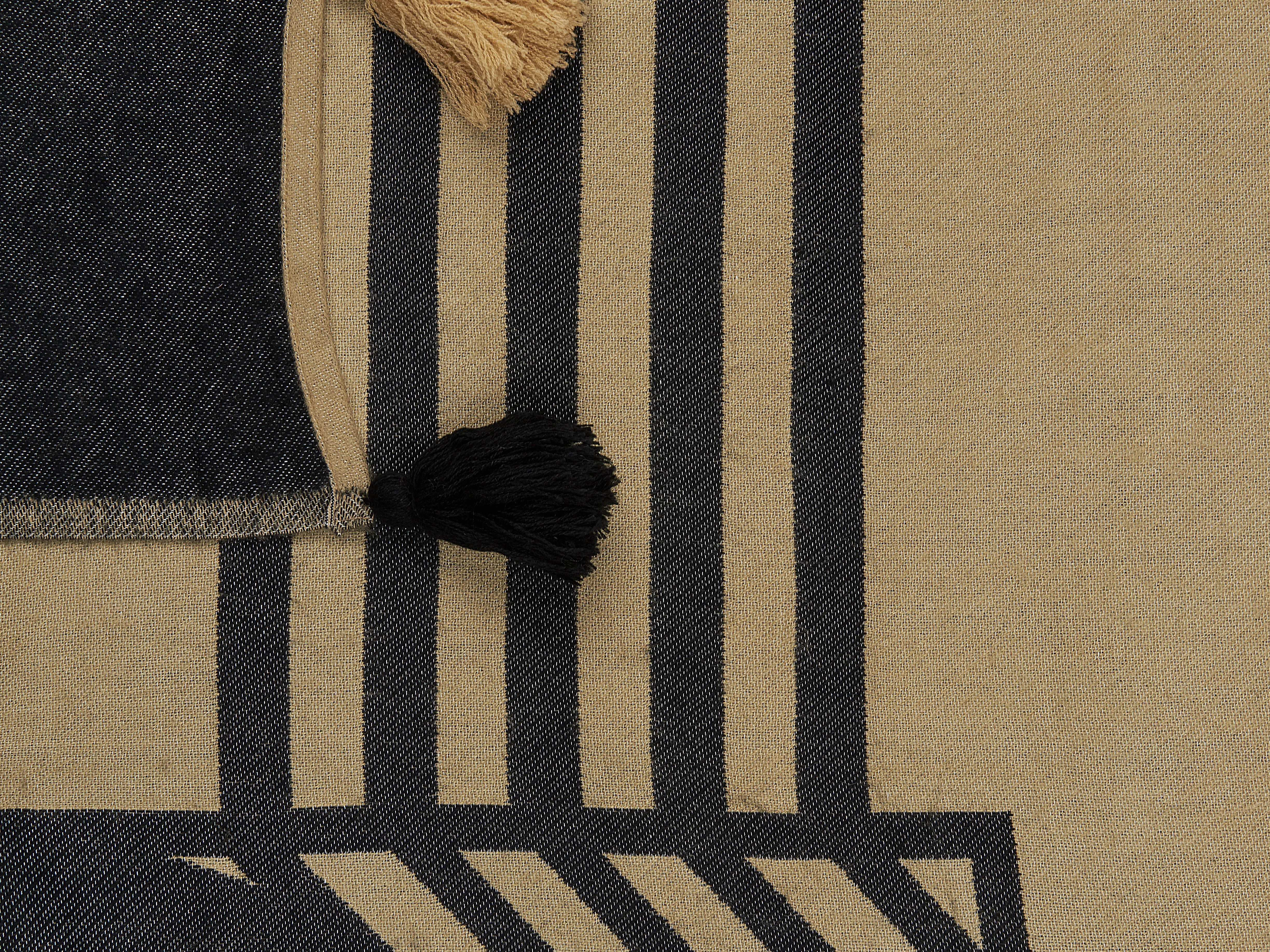 Plaid THAPREK Stof 130 x 170 cm Beige