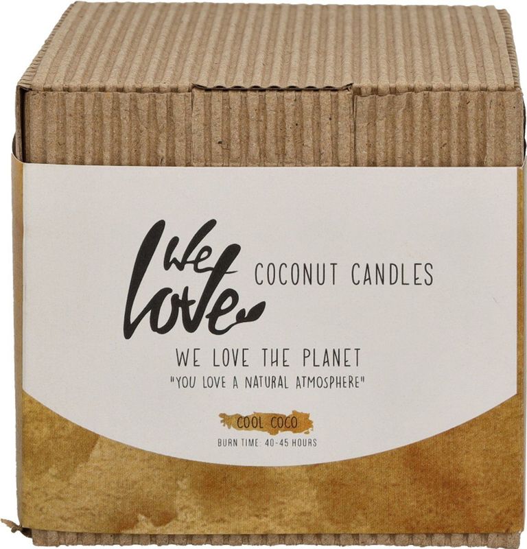 We Love The Planet - Coconut Candle - Cool Coco - Kaars - 100% Sojawas - 40-45 uur brandtijd