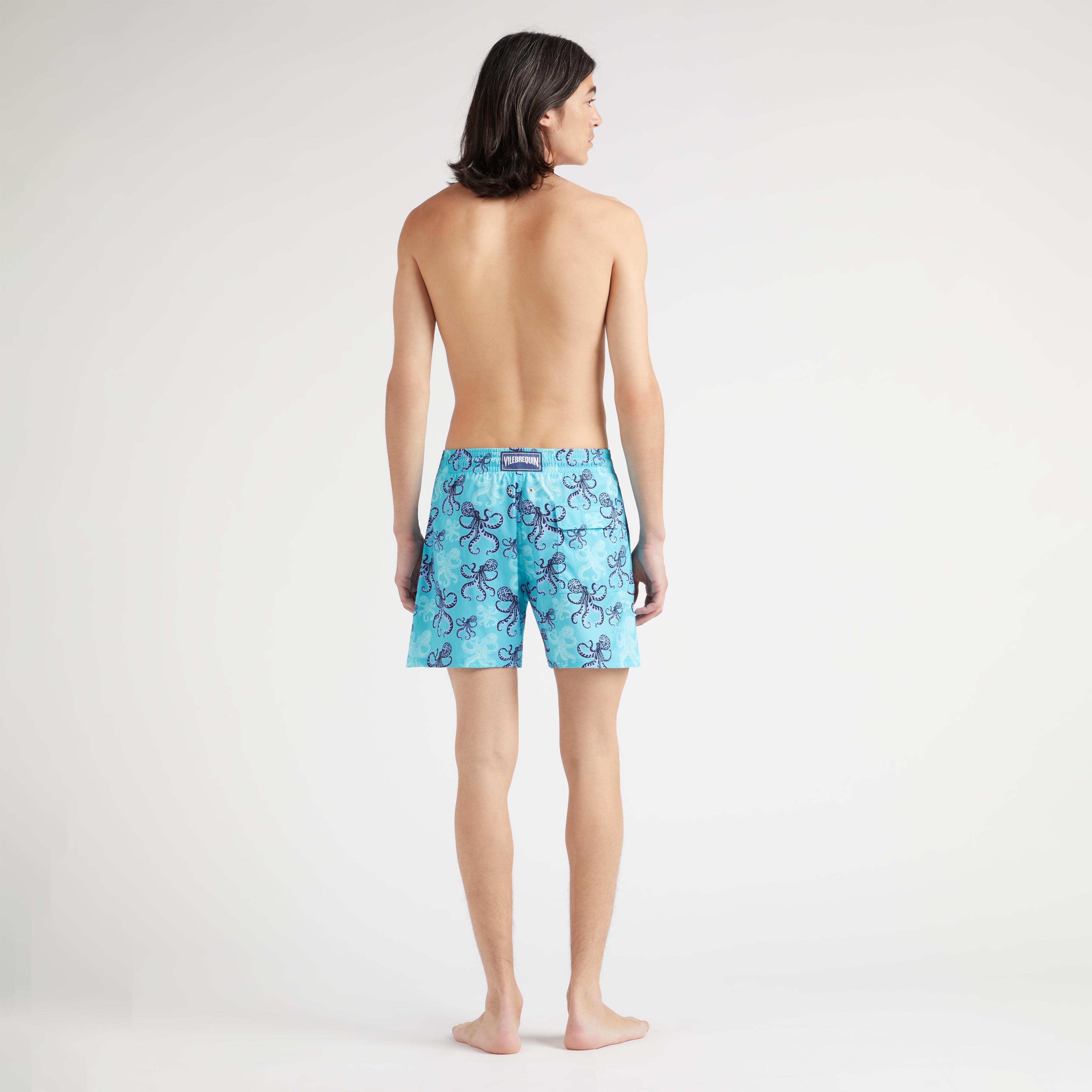 Maillot de Bain Court Stretch Homme Poulpes