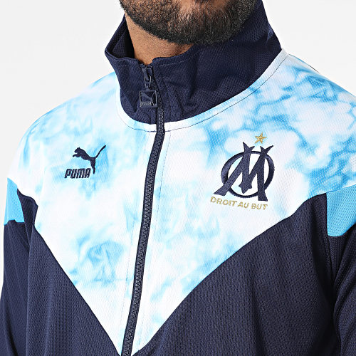 Veste Zippée OM Iconic Bleu Marine