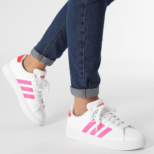 Baskets Femme Grand Court 2.0 ID4483 Footwear Lucid Pink Bright Red