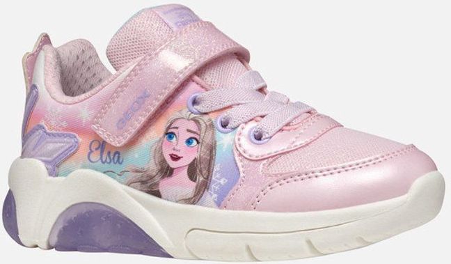 Geox - Fadinlight - Sneakers - Roze/Paarse - Textiel/Lakleer