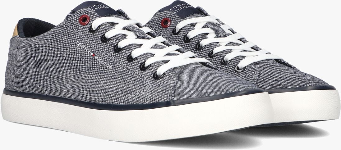 TOMMY HILFIGER blauwe tommy hilfiger lage sneakers tommy hilfiger vulc low chambray