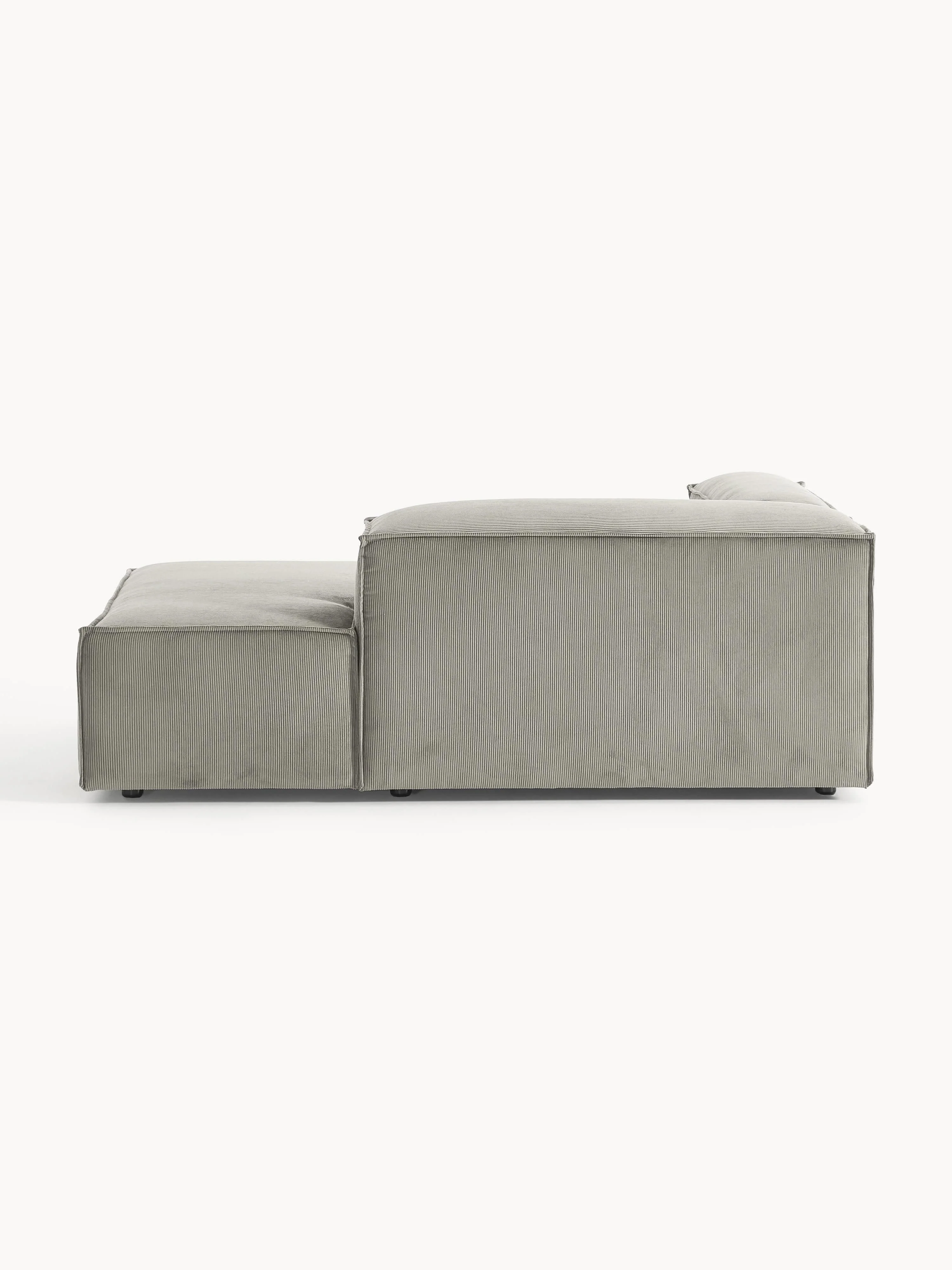 Chaise longue hoekmodule Lennon van corduroy