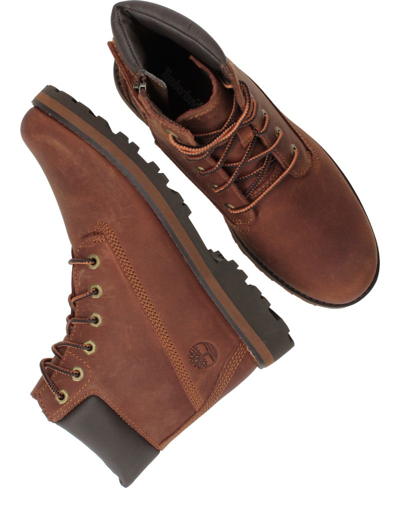 Timberland Courma Kid Mid Lace Up Veterboots Bruin Jongens