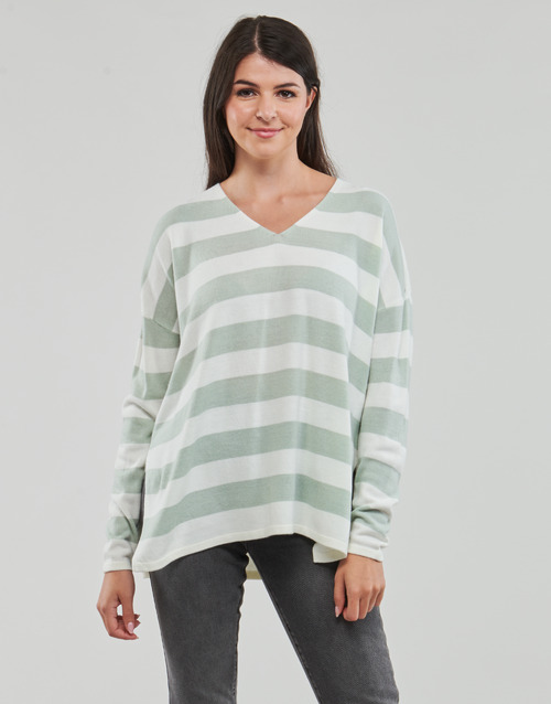 Only - ONLABELLA L/S GLITTER V-NECK CS KNT - Vert