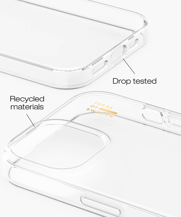 iPhone 16e / 15 Hardcase Hülle Clear Case Recycled (IDCLC-I2361-471) - Transparent