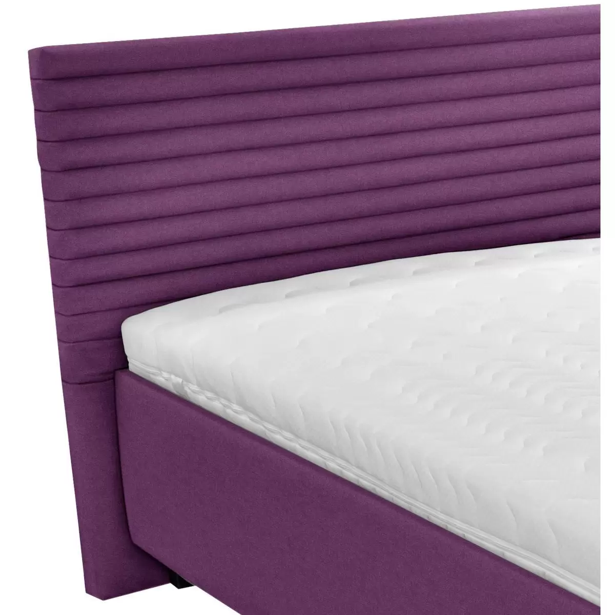 Polsterbett Como 120x200 Violett