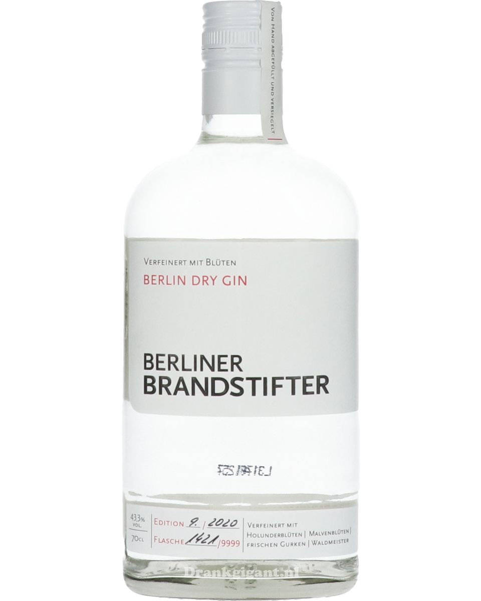 Berliner Brandstifter Dry Gin 70 cl