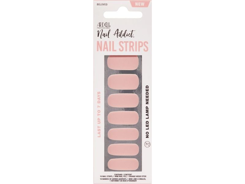 Ardell Nail Strips Beloved 16 Stück Nagellack, der nicht trocknen muss, nicht absplittert und auch noch länger hält