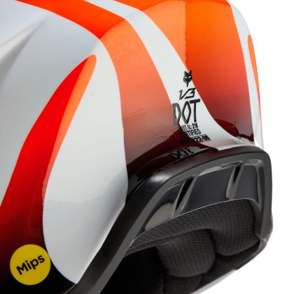 Casque cross Fox V3 - MAGNETIC 2023 - Blanc