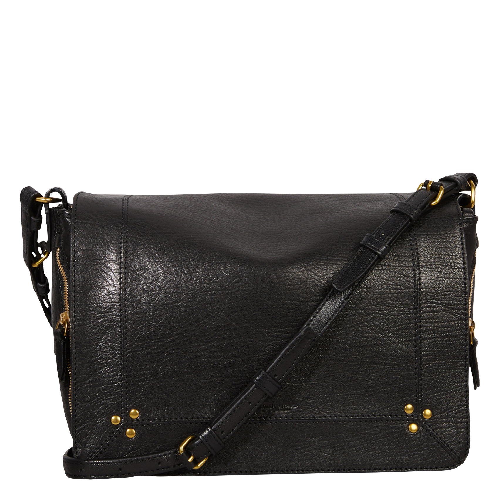 IGOR - Sac besace en cuir| Noir