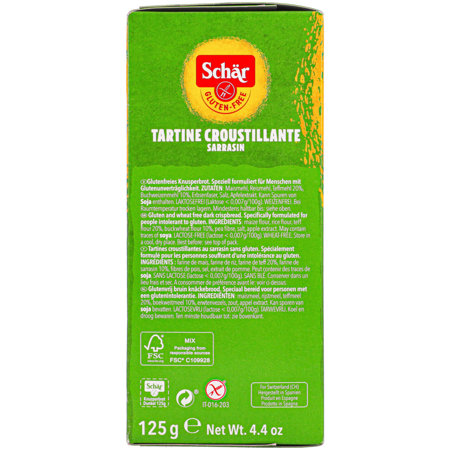 Schär Knusperbrot dunkel glutenfrei