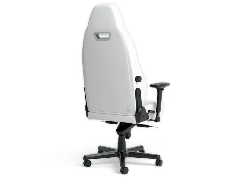 Noblechairs LEGEND - Spillestol - ergonomisk - armstøtter - T-formet - vippe - high-tech falsk læder, højteknologisk vinyl - hvid