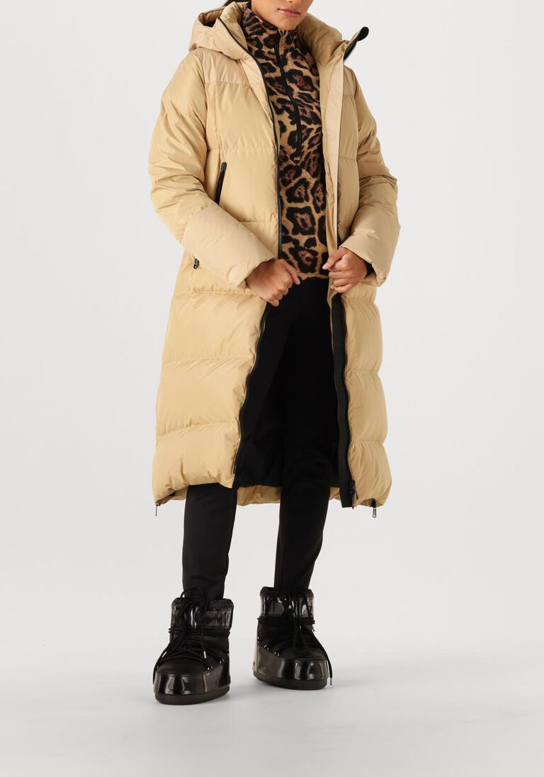 beige goldbergh gewatteerde jas sion jacket