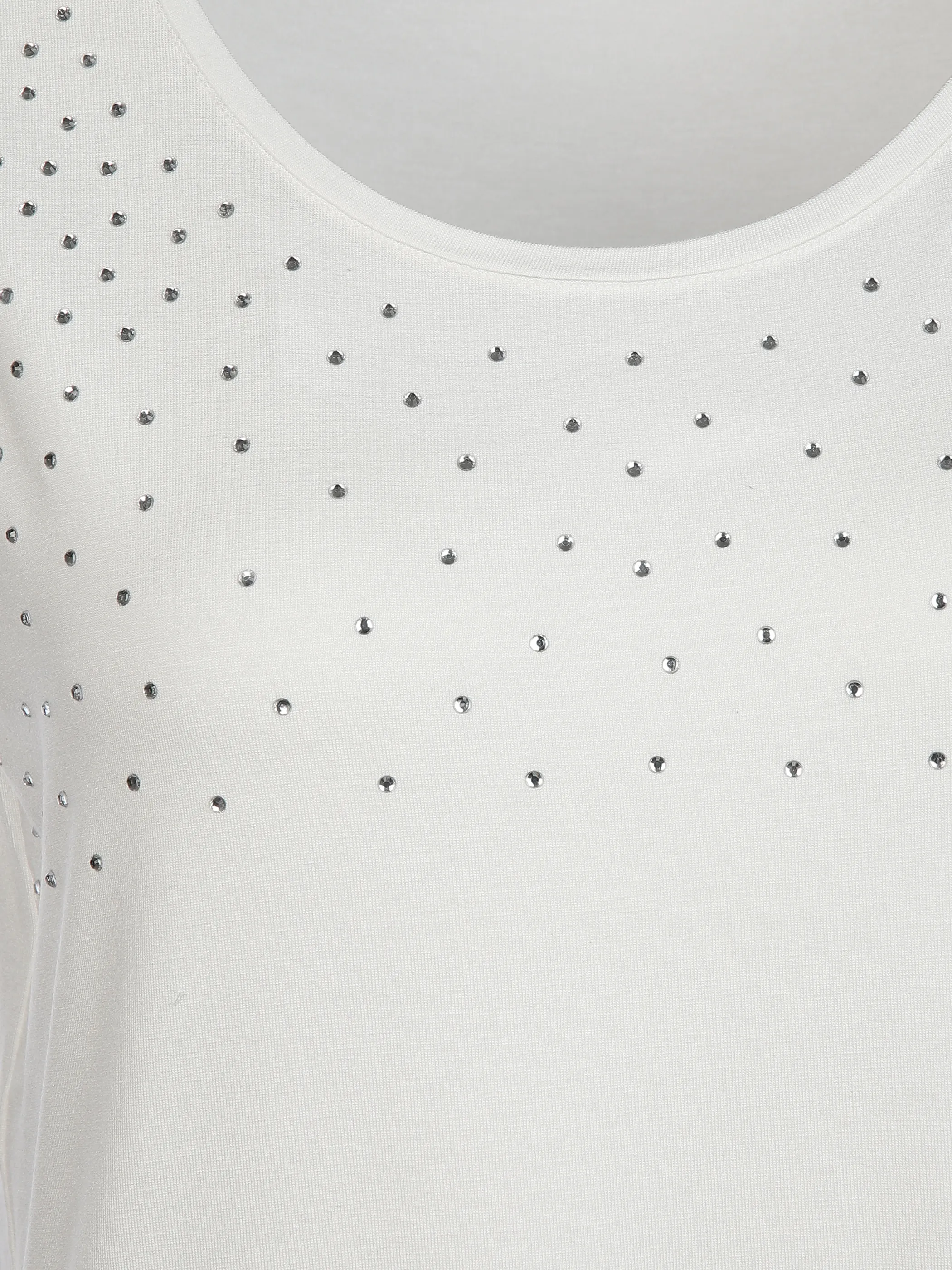 Damen Jerseytop mit Strassbesatz