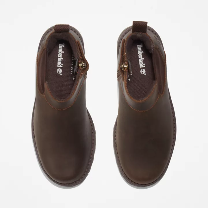 Chelsea boots Courma junior en marron foncé