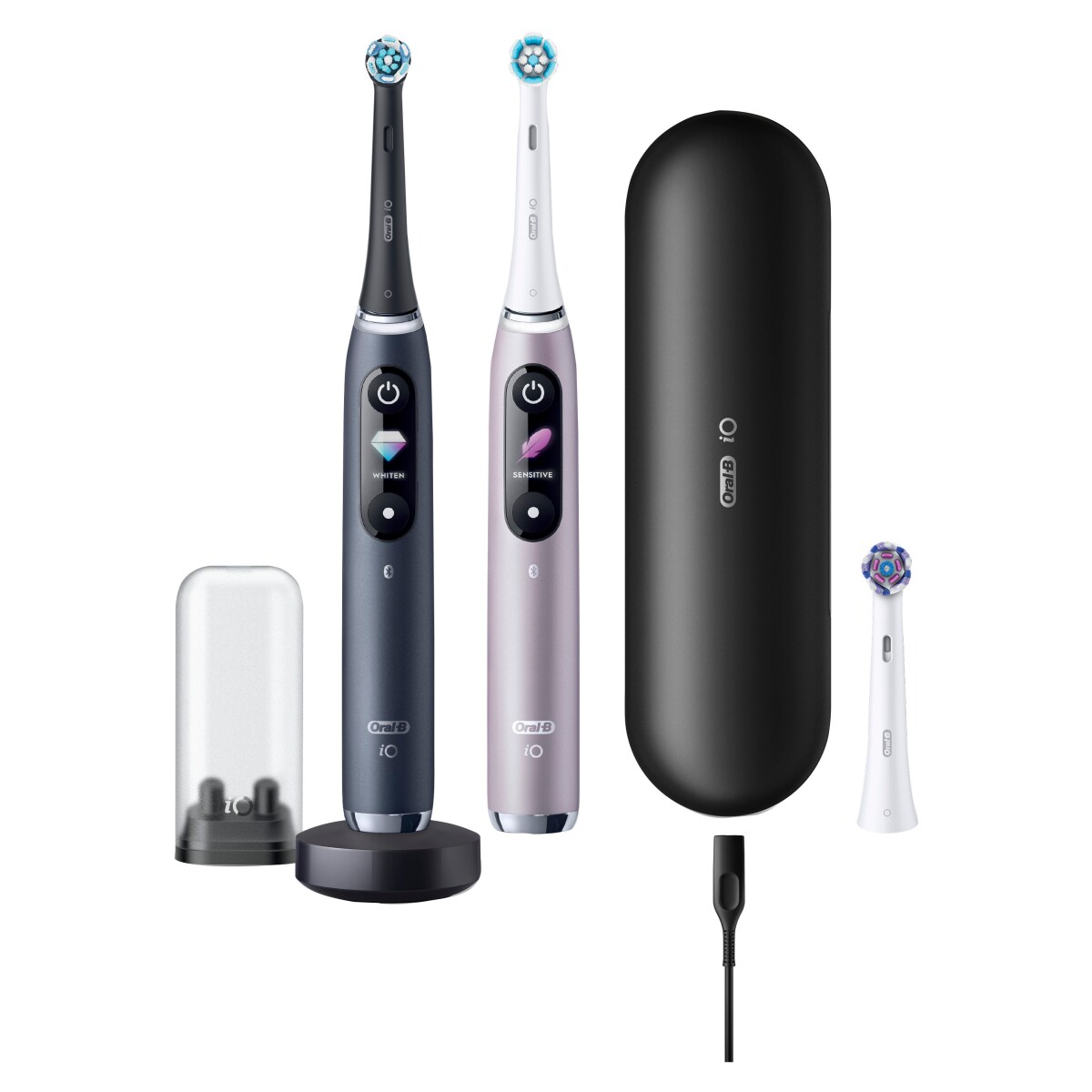Oral-B iO Series 9 Duo Black Onyx/Rose Quartz Elektrische Zahnbürste