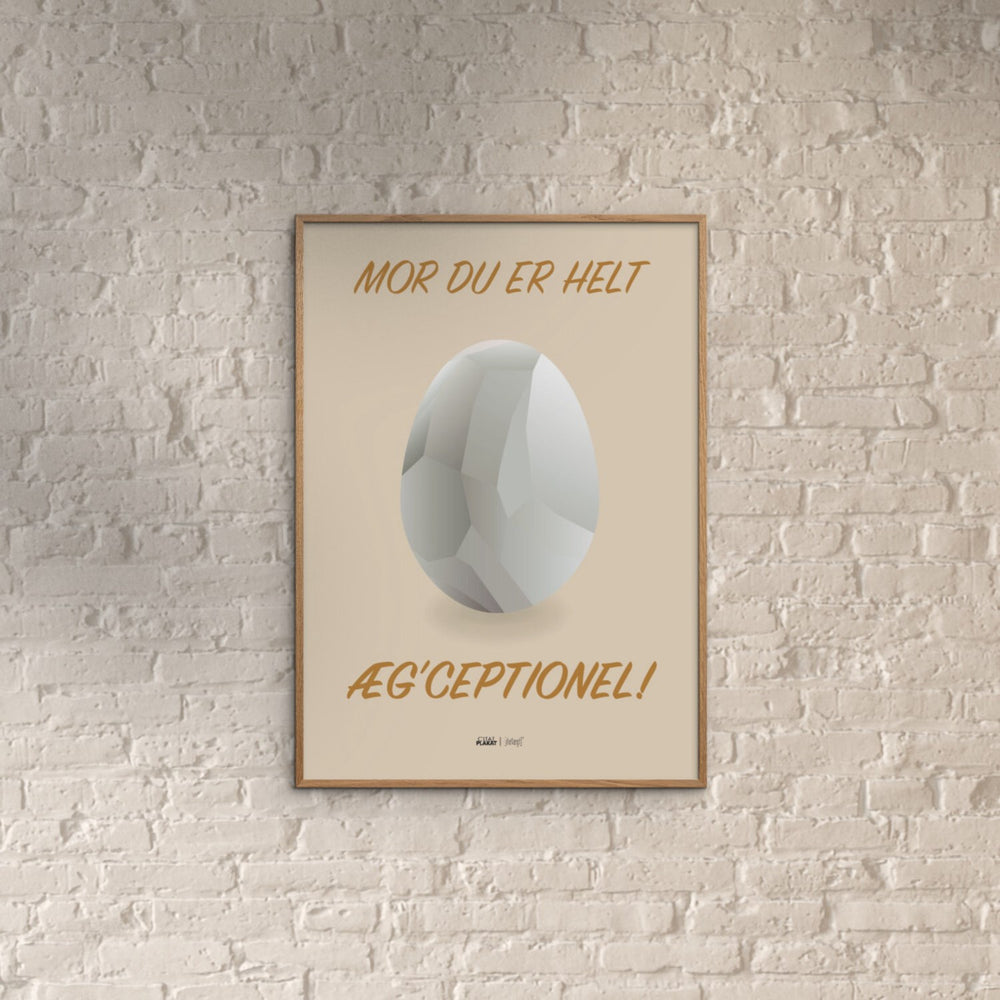 Køb Poster & Frame Citatplakat - Du Er Æg'ceptionel