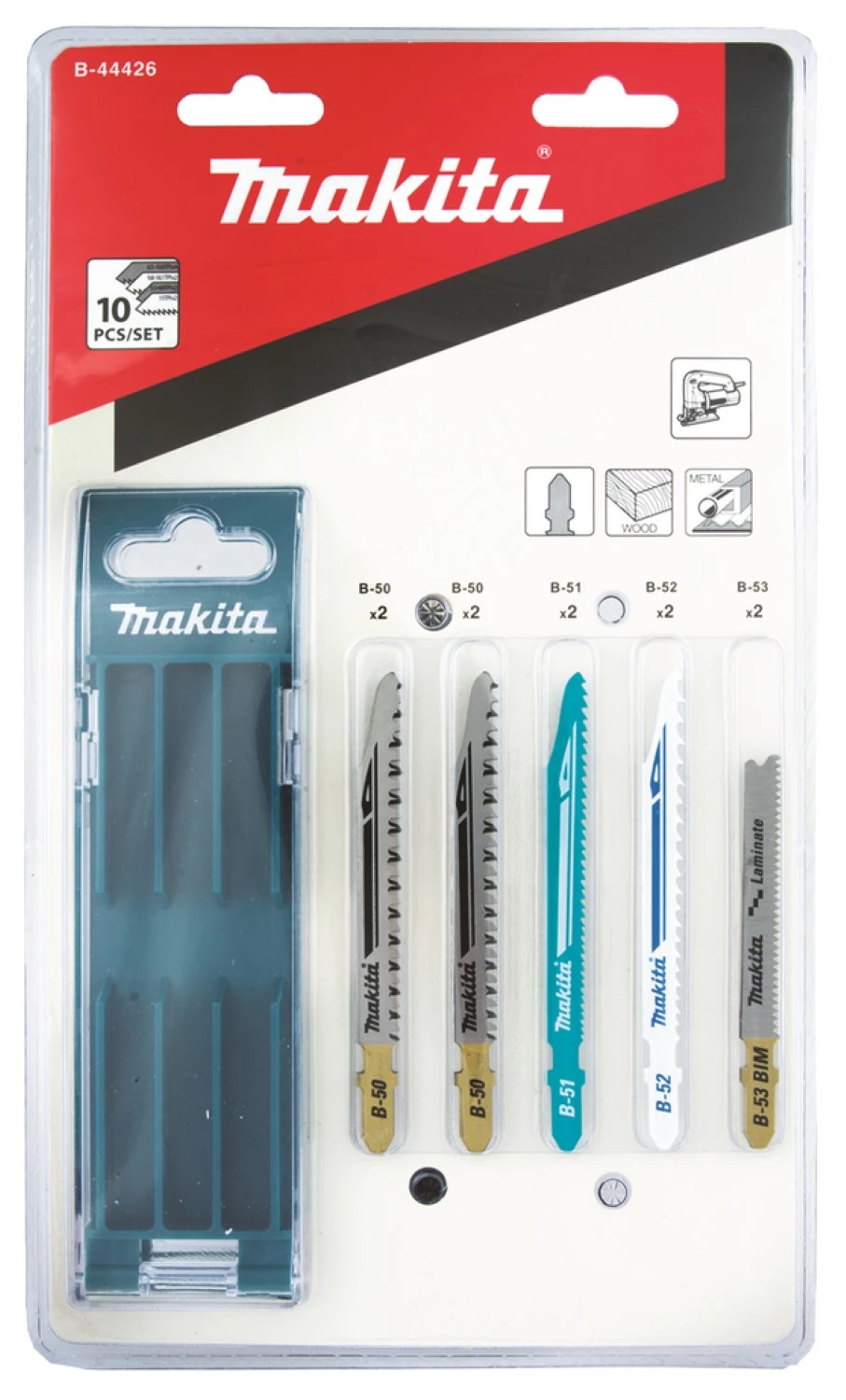 Makita B-44426 10-delige decoupeerzaagbladenset