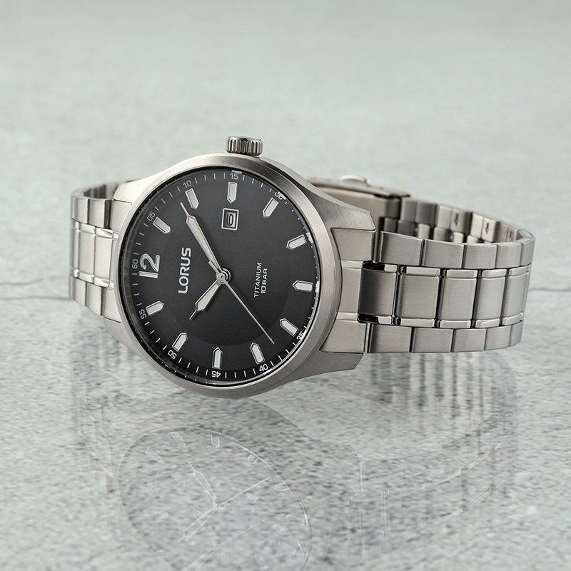 Lorus - RH995QX9 - Herenhorloge - Grijs - Titanium - 10 ATM Waterdicht