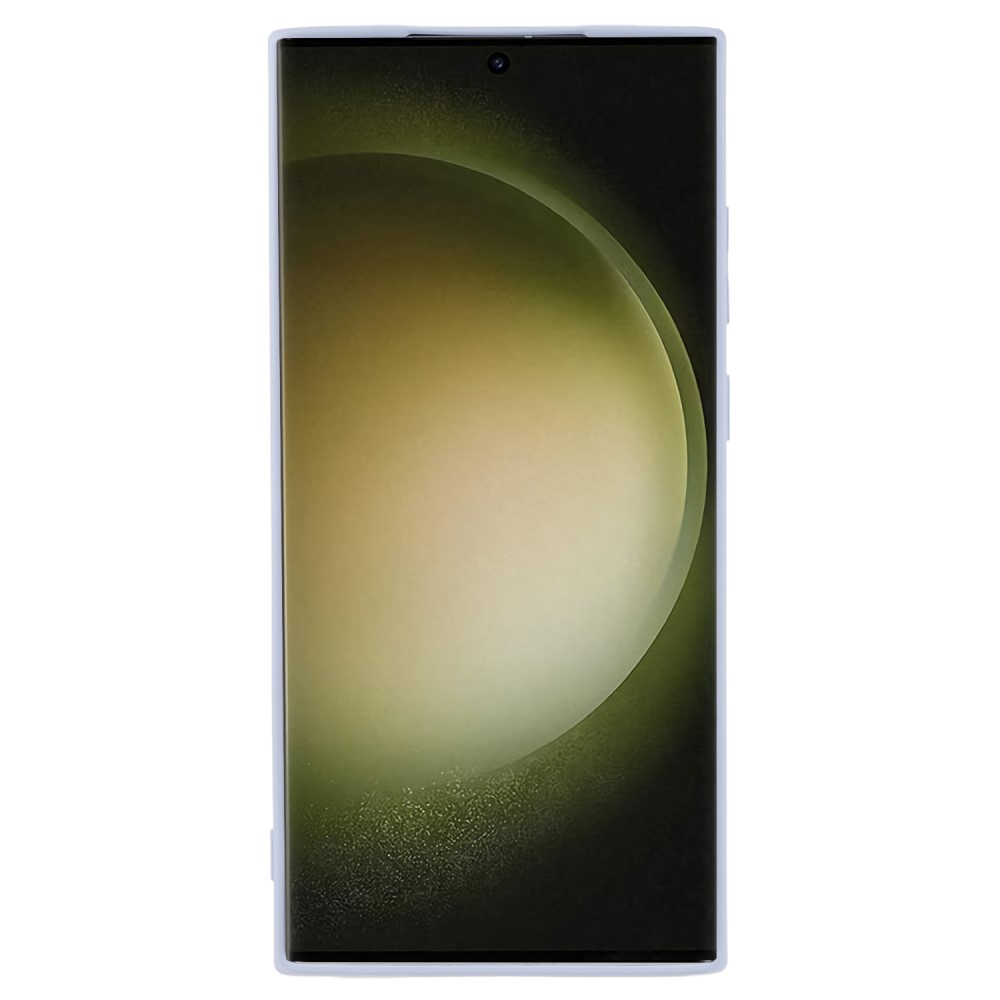 Samsung Galaxy S23 Ultra 5G Gummi Case Hülle mit Kameraschutz - Blaulila (Matt)