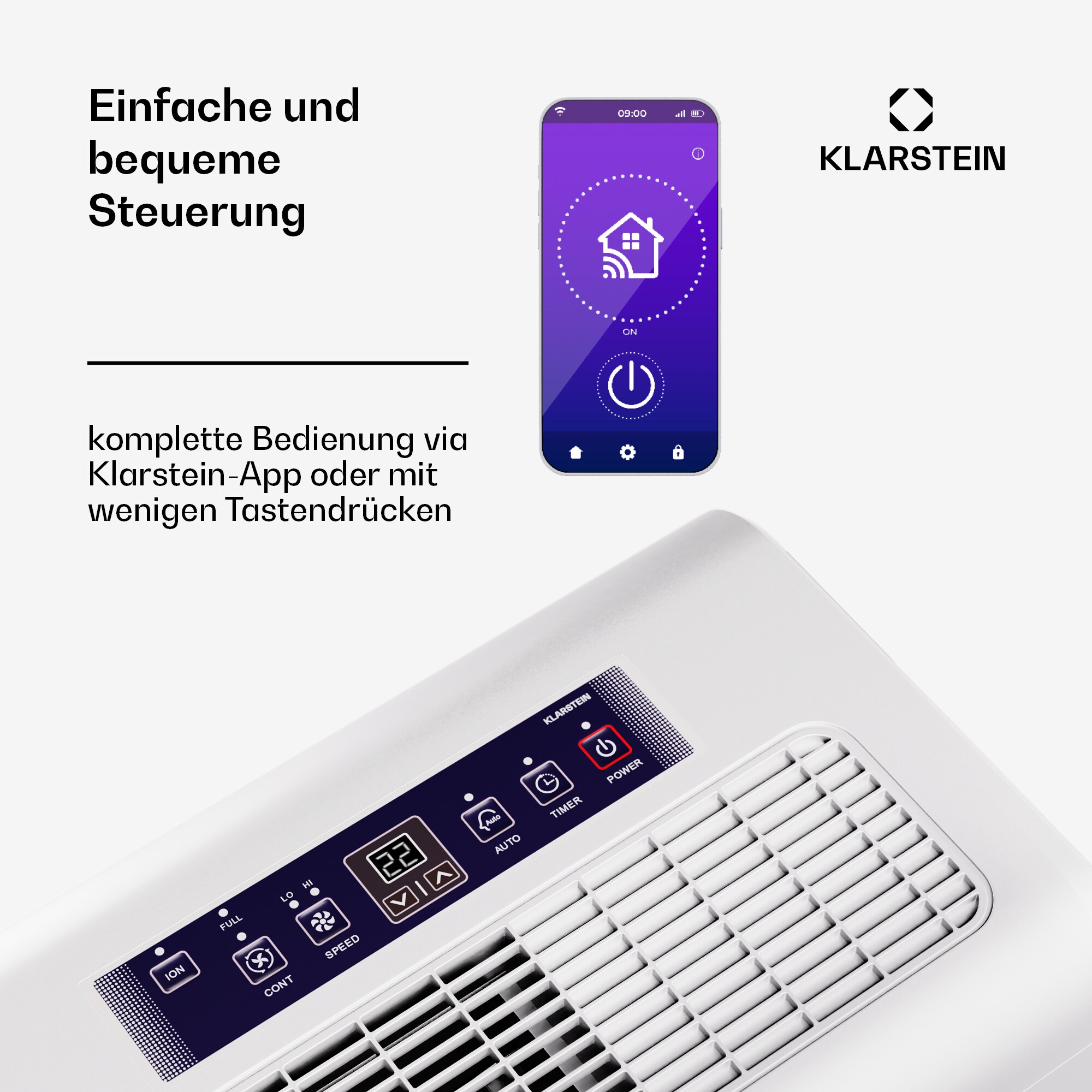 DryFy Grand Smart 70 Luftentfeuchter WiFi Kompression 70l/d 60-90m²