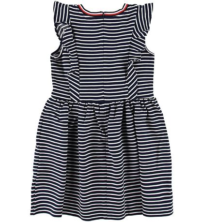 Tommy Hilfiger Kleid - Navy/Weiß gestreift m. Rüschen