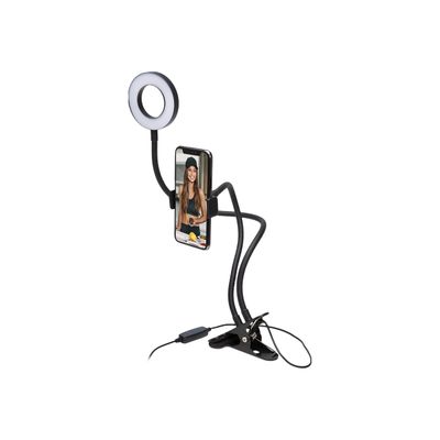 Bigben Vlogging S - kit d'accessoires contenant une pince, un flash et un support smartphone