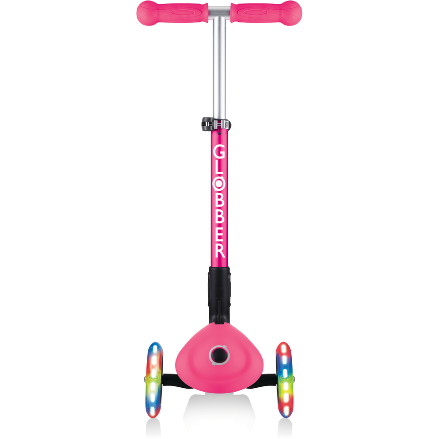 GLOBBER JUNIOR FOLDABLE LIGHTS mit Leuchtrollen, fuchsia pink