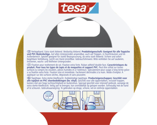 tesa dubbelzijdige plakband, extra sterk, 10m x 50mm