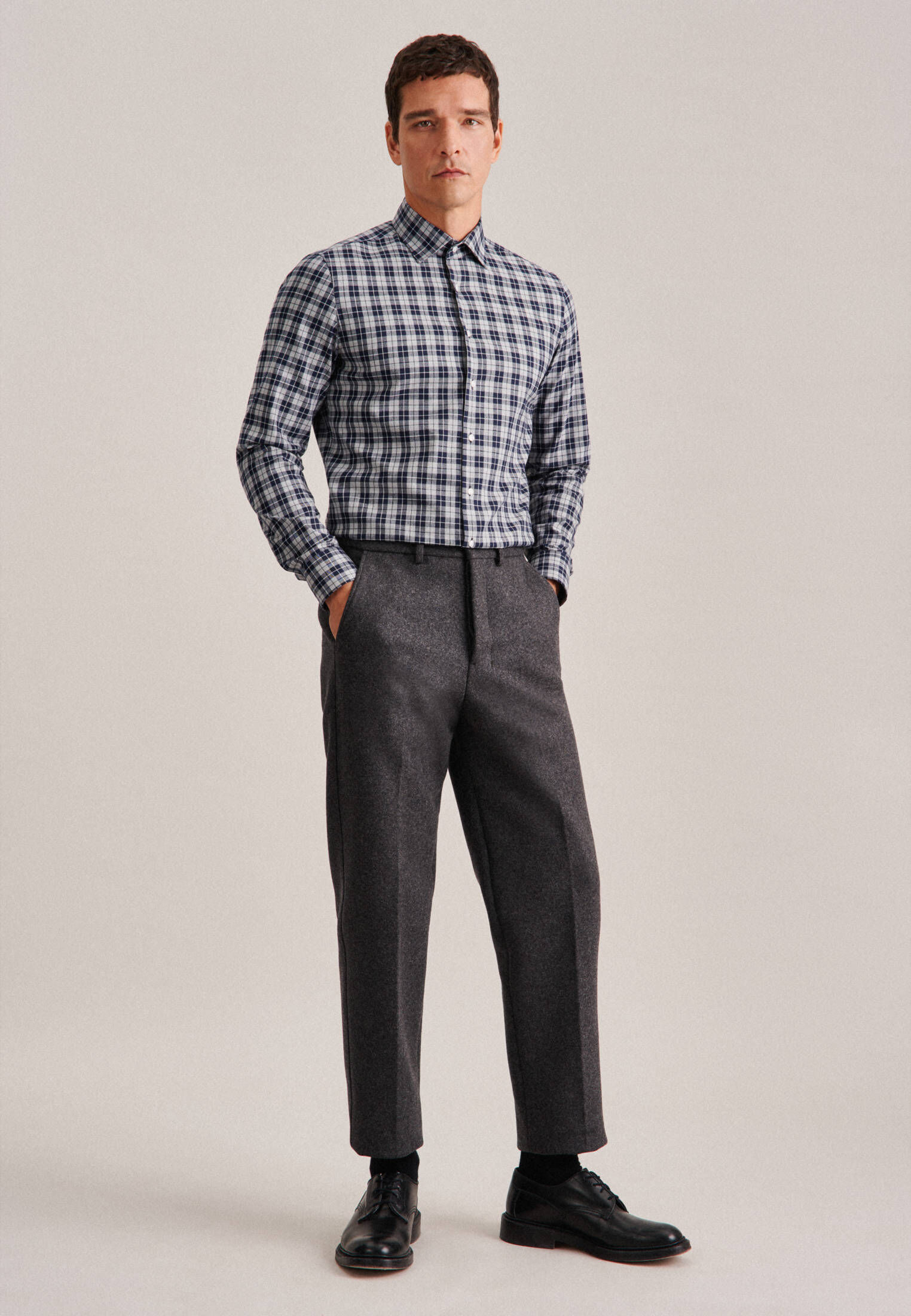 Seidensticker| Herren Flanellhemd Slim