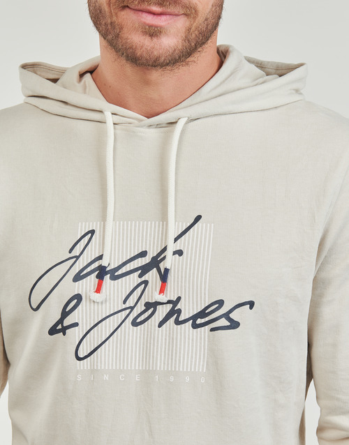 Jack & Jones - JJZURI SWEAT HOOD - Beige