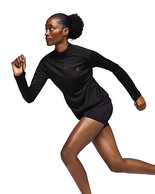 ON RUNNING - T-SHIRT ML DEMI ZIP CLIMATE SHIRT W