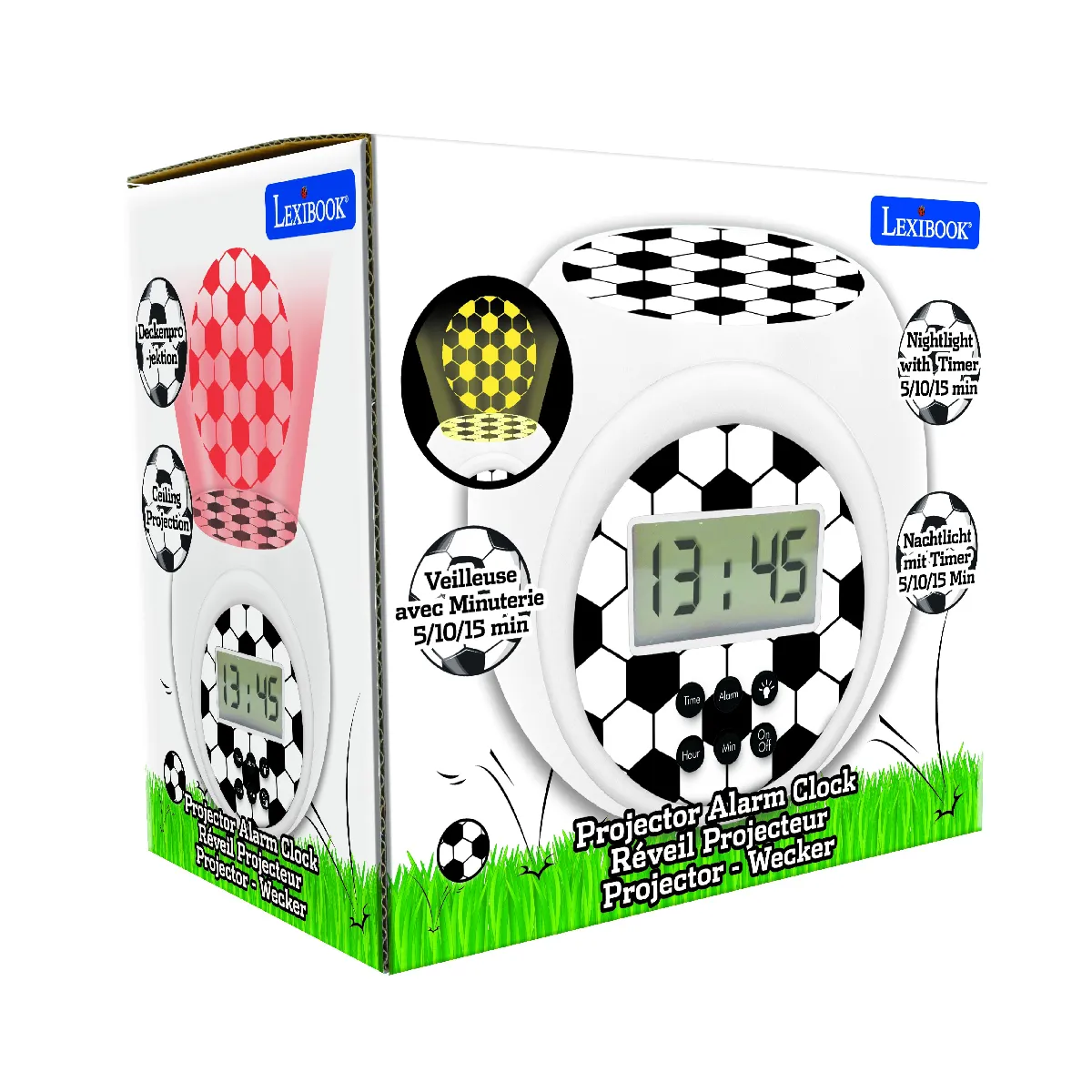 Lexibook Réveil Projecteur Football