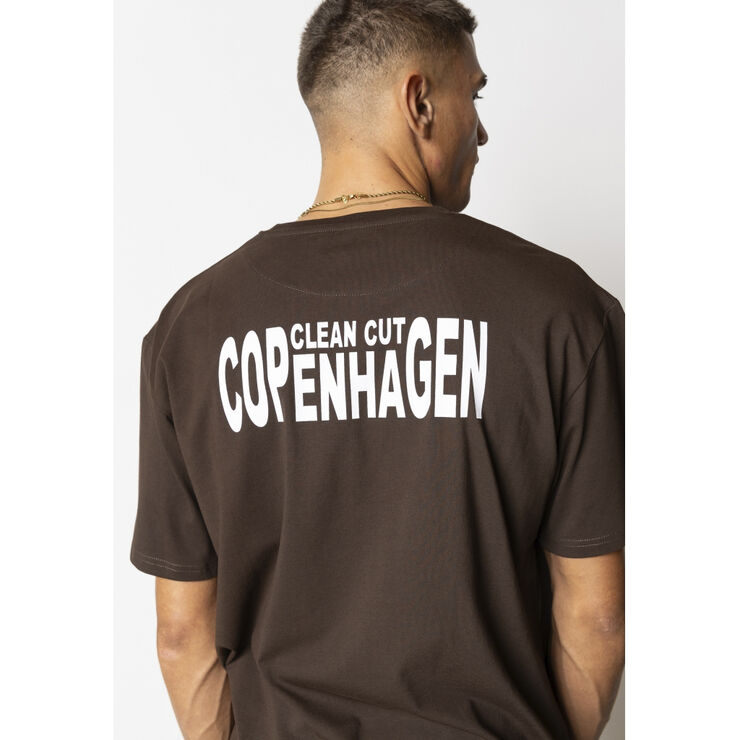 Clean Cut Copenhagen Clean organic T-shirt Dark brown