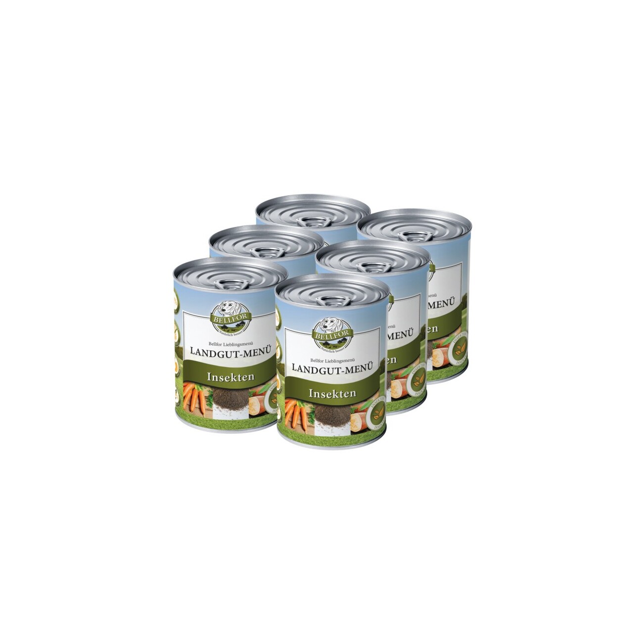 Bellfor Sparset für große - Hundefutter Nass + Vermal Pulver + 1 Jutebeutel