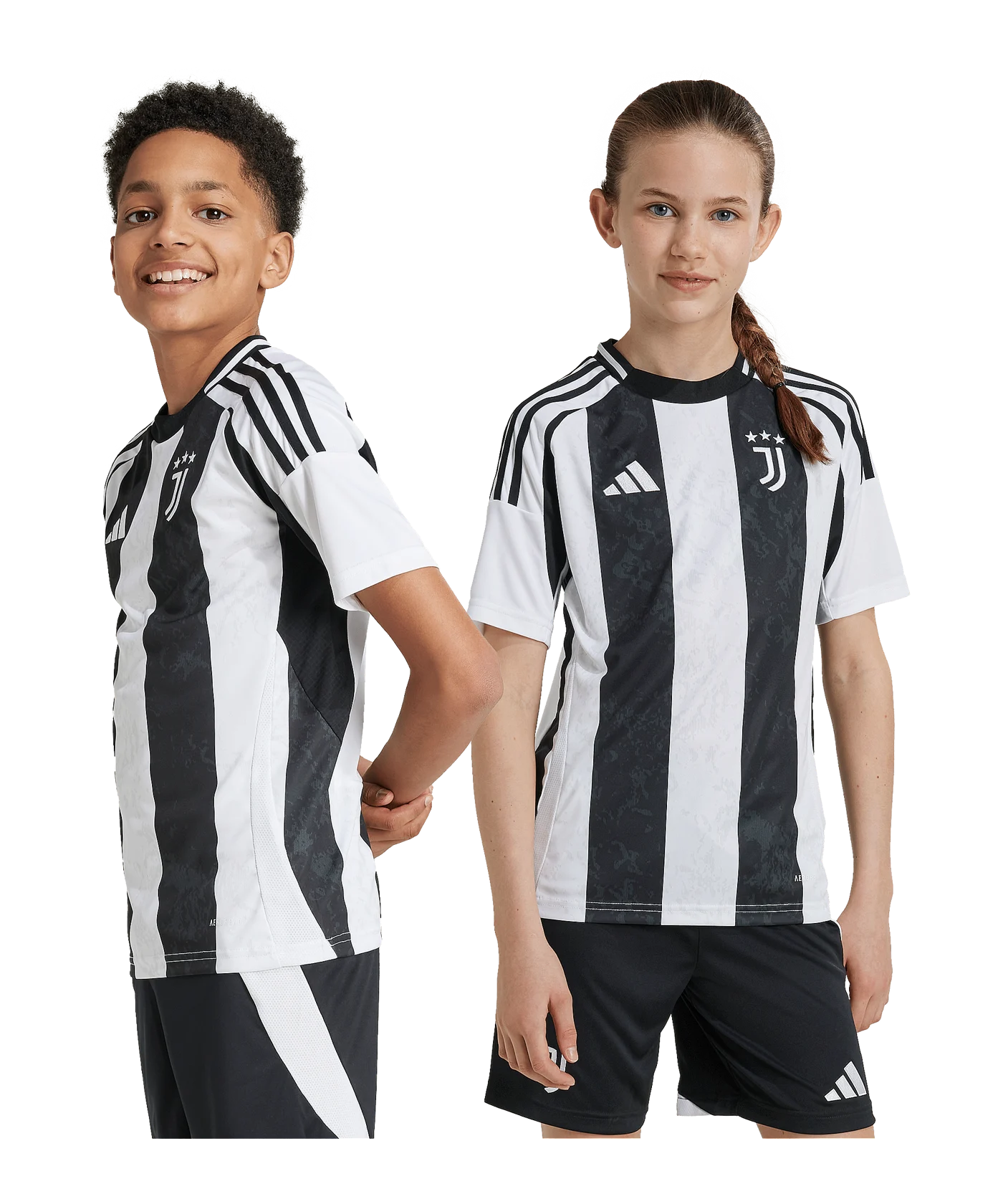 adidas Juventus Turin Trikot Home 2024/2025 Kids Weiss