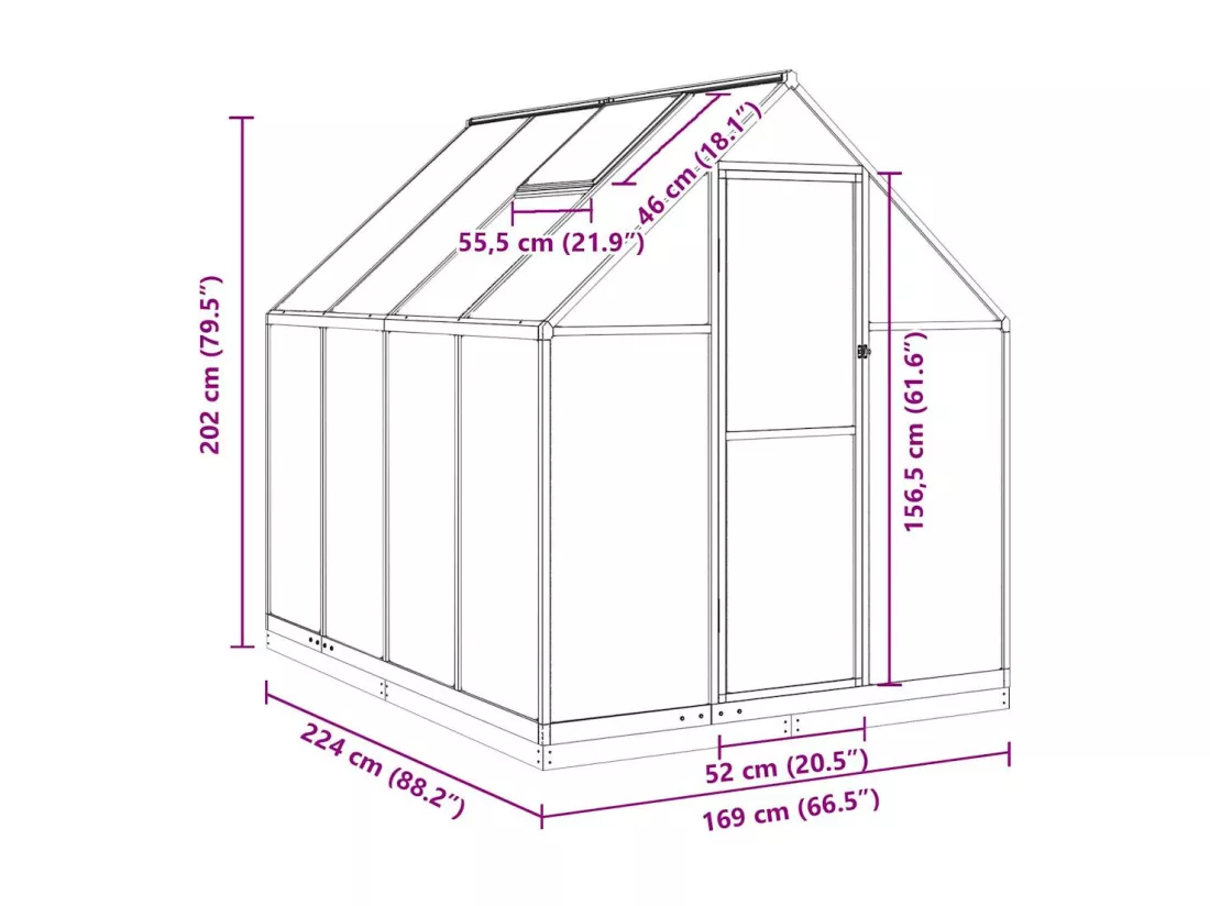 Serre tente abri plante aluminium argenté 224 x 169 x 202 cm 02_0044522