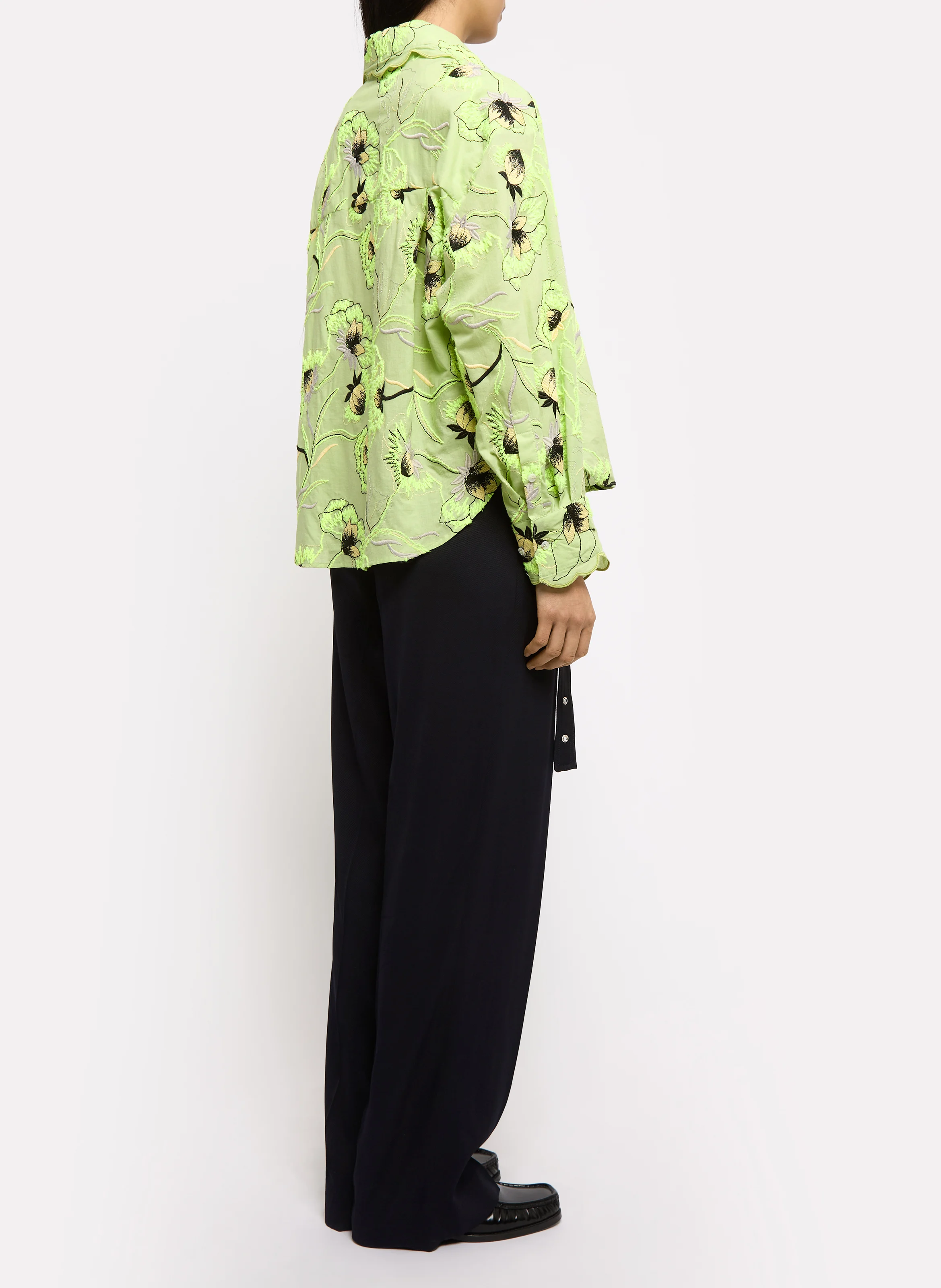 REESE - Chemise oversize col classique| Vert