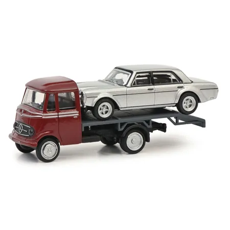 Schuco 452661700 - MB L319 Autotransp. grau 1:87