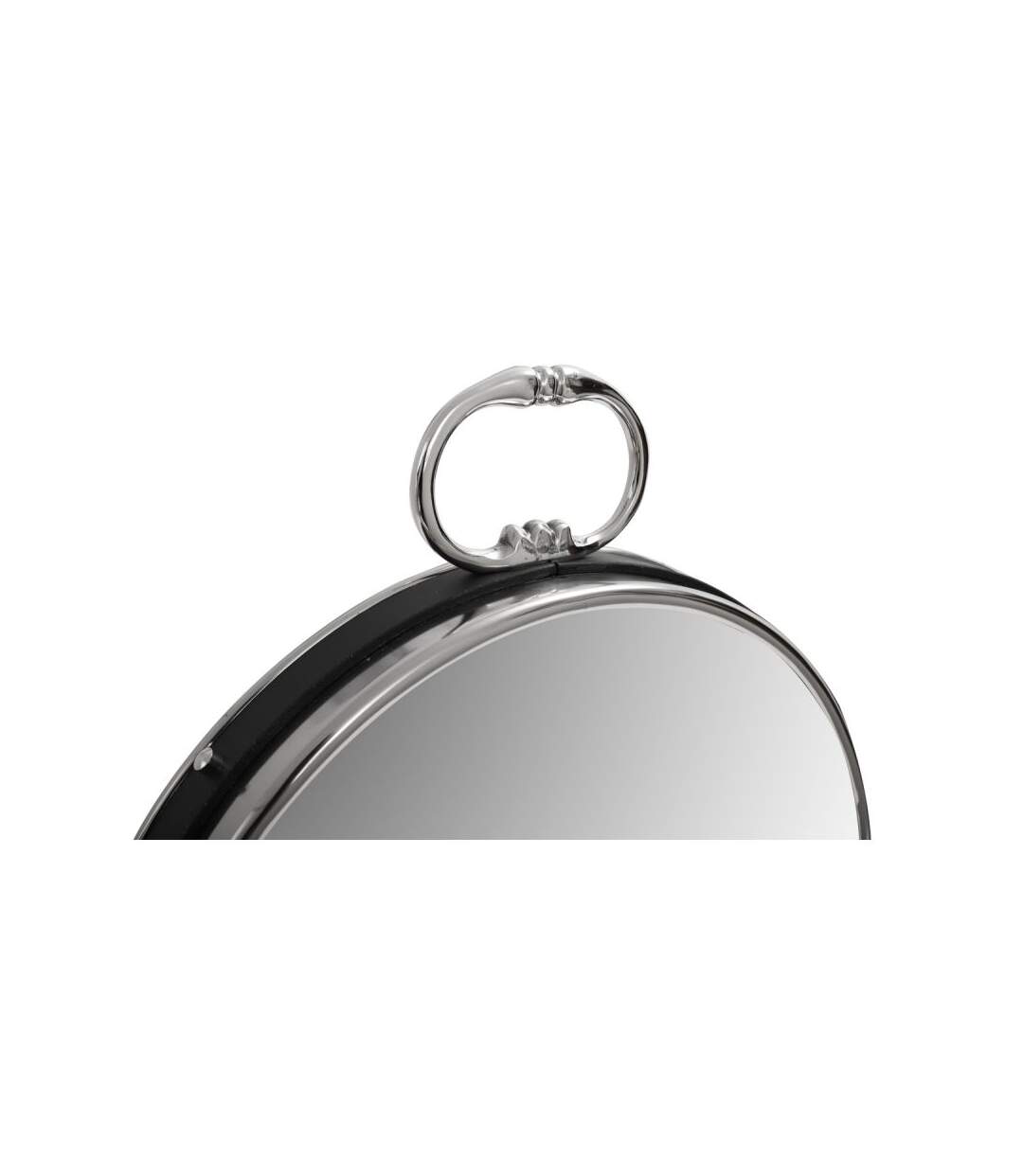Paris Prix - Miroir Mural Design eleganca 50cm Argent & Noir