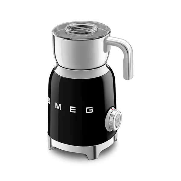 Chocolatière et mousseur de lait noir MFF11BLEU Smeg