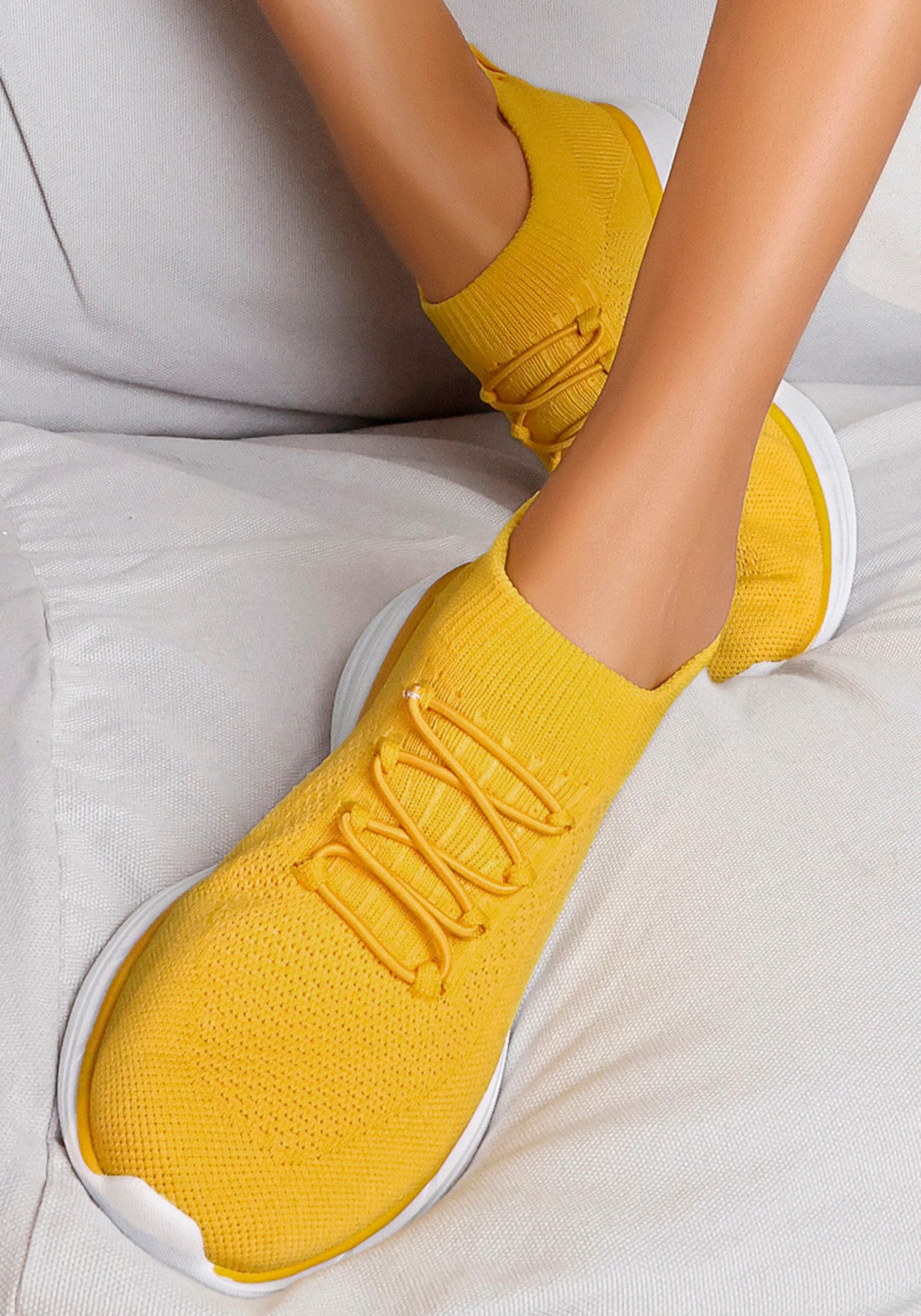 LASCANA Sneaker in gelb