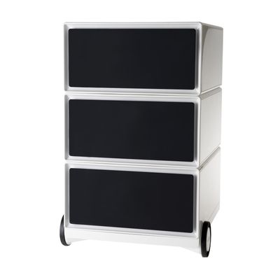 Caisson de bureau mobile EASYBOX - 3 tiroirs - Noir