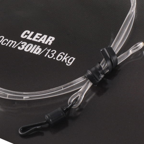 Bas de ligne avec émerillon Korda Dark Matter Leader 50 cm, QC Swivel