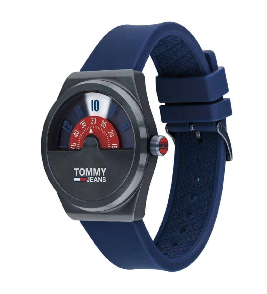 Relógio analógico Tommy Hilfiger Monogram Pop, azul marinho